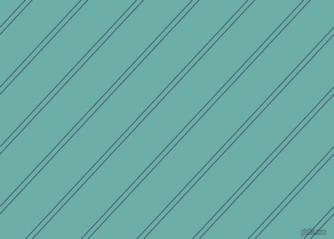 47 degree angle dual stripe lines, 1 pixel lines width, 6 and 50 pixel line spacing, Gulf Blue and Tradewind dual two line striped seamless tileable
