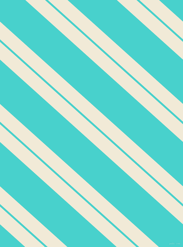 138 degree angles dual stripes line, 42 pixel line width, 6 and 105 pixels line spacing, Half Pearl Lusta and Medium Turquoise dual two line striped seamless tileable