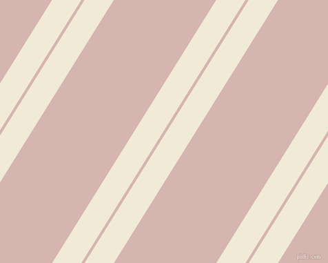 58 degree angles dual striped lines, 36 pixel lines width, 4 and 126 pixels line spacing, Half Pearl Lusta and Oyster Pink dual two line striped seamless tileable