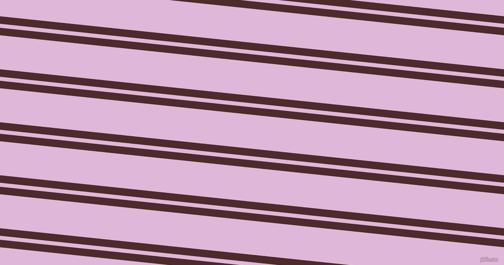 174 degree angle dual stripe lines, 15 pixel lines width, 8 and 68 pixel line spacing, Heath and French Lilac dual two line striped seamless tileable