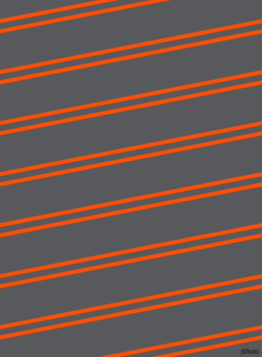 11 degree angle dual stripes lines, 8 pixel lines width, 12 and 72 pixel line spacing, International Orange and Bright Grey dual two line striped seamless tileable