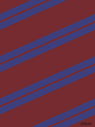 24 degree angles dual stripe lines, 21 pixel lines width, 6 and 79 pixels line spacing, Jacksons Purple and Tamarillo dual two line striped seamless tileable