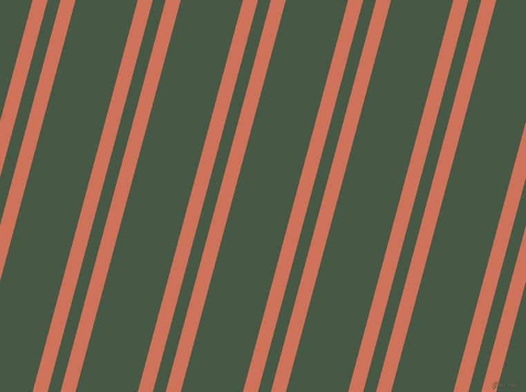 75 degree angle dual striped lines, 21 pixel lines width, 18 and 87 pixel line spacing, Japonica and Grey-Asparagus dual two line striped seamless tileable