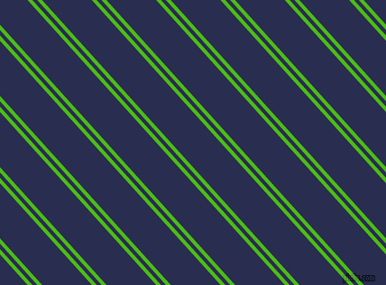 132 degree angles dual striped line, 4 pixel line width, 4 and 41 pixels line spacing, Kelly Green and Lucky Point dual two line striped seamless tileable