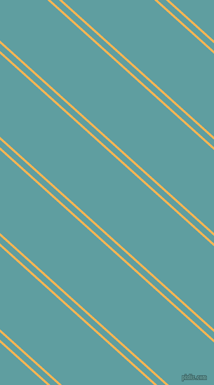 138 degree angle dual striped line, 3 pixel line width, 8 and 88 pixel line spacing, Koromiko and Cadet Blue dual two line striped seamless tileable