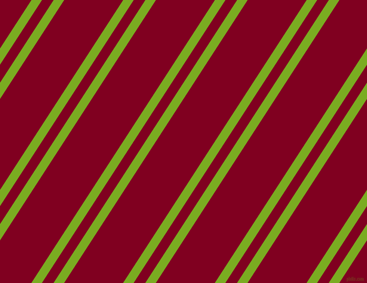 57 degree angle dual stripe line, 18 pixel line width, 20 and 101 pixel line spacing, Lima and Burgundy dual two line striped seamless tileable