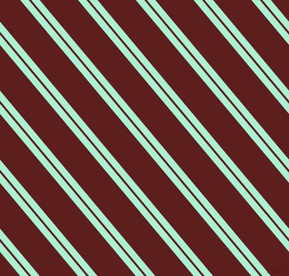 130 degree angle dual stripe line, 13 pixel line width, 4 and 59 pixel line spacing, Magic Mint and Red Oxide dual two line striped seamless tileable