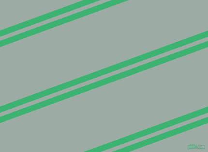 20 degree angles dual stripes lines, 12 pixel lines width, 8 and 115 pixels line spacing, Medium Sea Green and Tower Grey dual two line striped seamless tileable