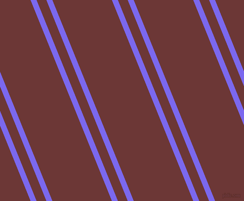 112 degree angles dual stripes lines, 11 pixel lines width, 18 and 109 pixels line spacingMedium Slate Blue and Sanguine Brown dual two line striped seamless tileable