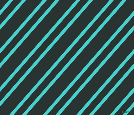 49 degree angle dual stripe lines, 11 pixel lines width, 22 and 43 pixel line spacing, Medium Turquoise and Aztec dual two line striped seamless tileable