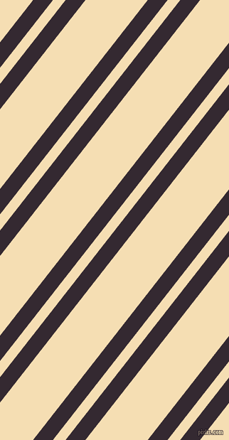 52 degree angles dual stripe lines, 22 pixel lines width, 14 and 69 pixels line spacing, Melanzane and Wheat dual two line striped seamless tileable