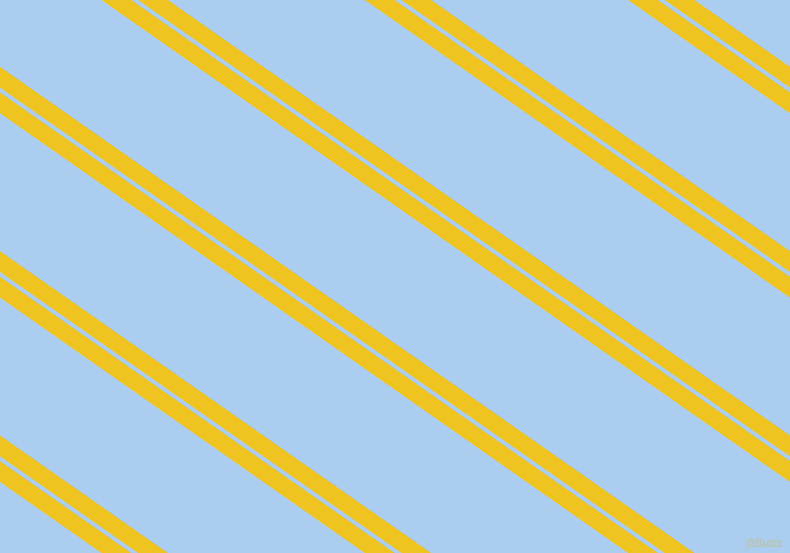 145 degree angles dual striped lines, 17 pixel lines width, 4 and 113 pixels line spacing, Moon Yellow and Pale Cornflower Blue dual two line striped seamless tileable