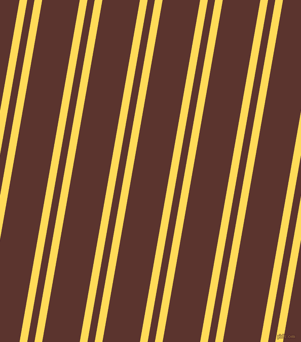 80 degree angles dual striped lines, 15 pixel lines width, 14 and 73 pixels line spacing, Mustard and Redwood dual two line striped seamless tileable