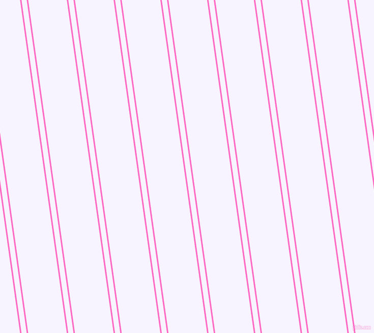 98 degree angles dual striped line, 3 pixel line width, 10 and 75 pixels line spacing, Neon Pink and Magnolia dual two line striped seamless tileable