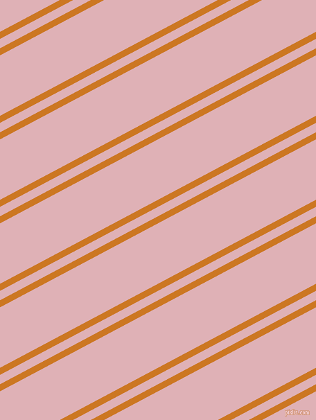 28 degree angles dual stripes lines, 9 pixel lines width, 12 and 77 pixels line spacing, Ochre and Blossom dual two line striped seamless tileable