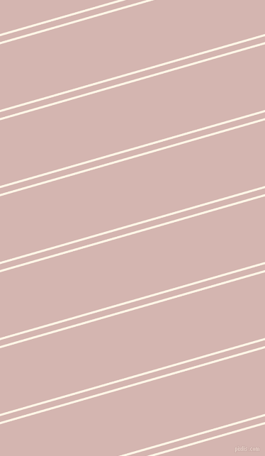 16 degree angles dual striped lines, 3 pixel lines width, 8 and 89 pixels line spacing, Old Lace and Oyster Pink dual two line striped seamless tileable