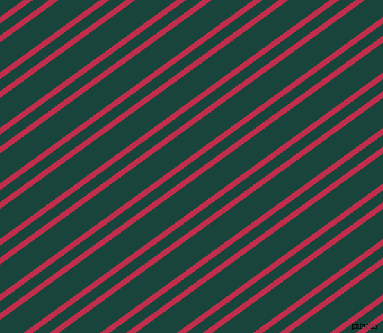 36 degree angles dual stripes line, 8 pixel line width, 14 and 35 pixels line spacing, Old Rose and Deep Teal dual two line striped seamless tileable