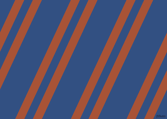 65 degree angles dual stripe lines, 32 pixel lines width, 30 and 102 pixels line spacing, Orange Roughy and Fun Blue dual two line striped seamless tileable