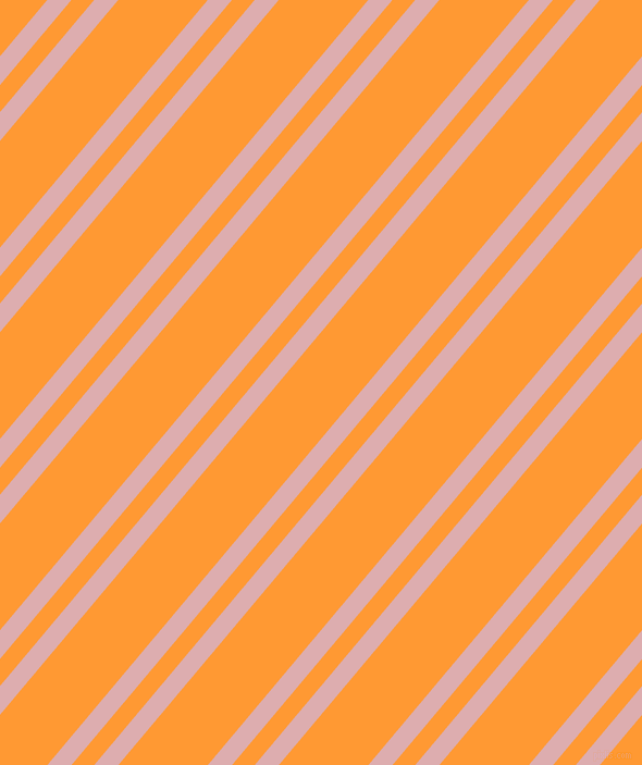 50 degree angle dual stripe line, 17 pixel line width, 16 and 63 pixel line spacing, Pale Chestnut and Neon Carrot dual two line striped seamless tileable