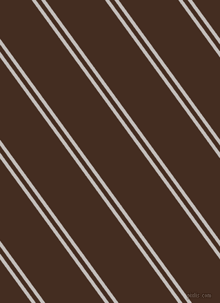 126 degree angle dual stripes line, 5 pixel line width, 6 and 70 pixel line spacing, Pale Slate and Morocco Brown dual two line striped seamless tileable