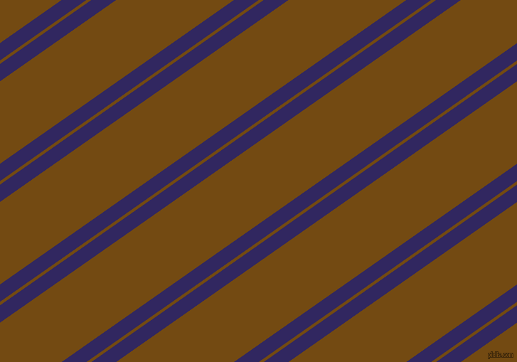 35 degree angle dual stripes lines, 20 pixel lines width, 4 and 95 pixel line spacing, Paris M and Raw Umber dual two line striped seamless tileable