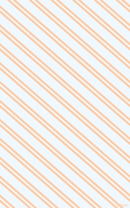 139 degree angle dual striped line, 7 pixel line width, 6 and 29 pixel line spacing, Peach and Alice Blue dual two line striped seamless tileable