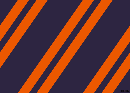 55 degree angles dual striped line, 39 pixel line width, 26 and 122 pixels line spacing, Persimmon and Tolopea dual two line striped seamless tileable