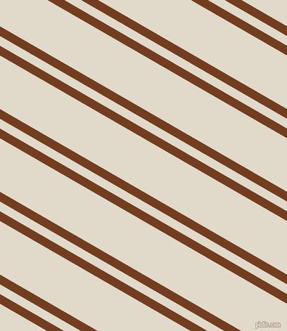150 degree angles dual striped line, 12 pixel line width, 12 and 66 pixels line spacing, Peru Tan and Albescent White dual two line striped seamless tileable