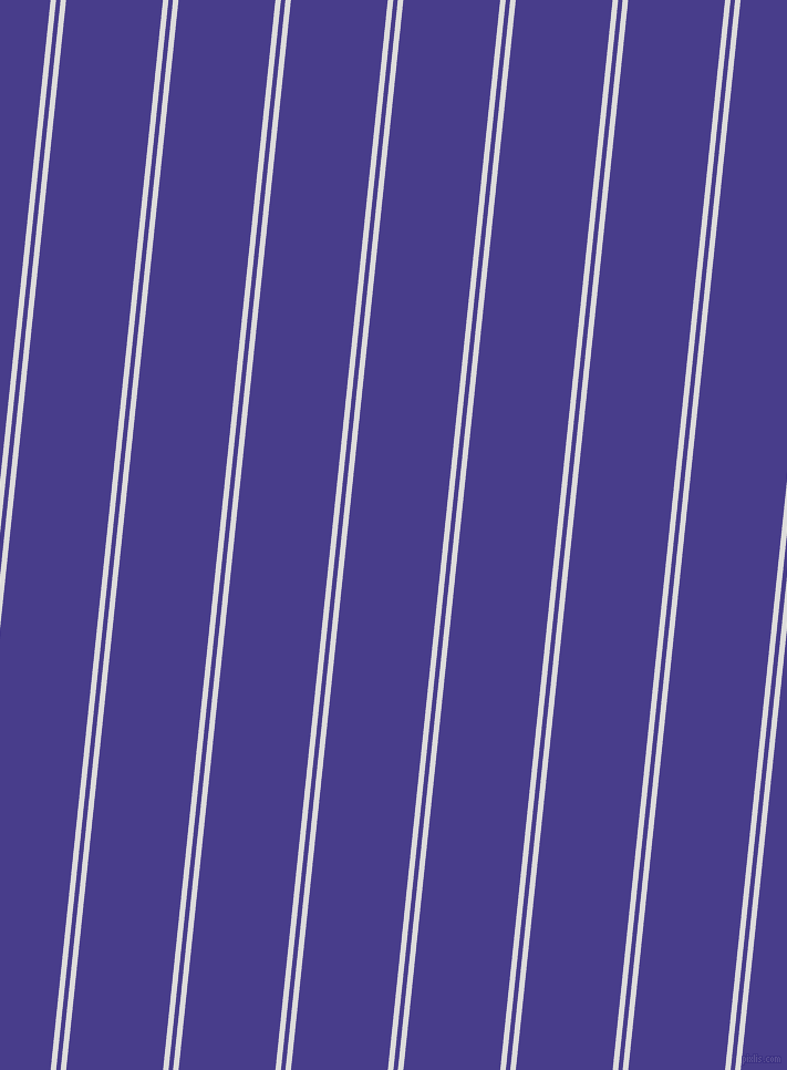84 degree angle dual stripe line, 5 pixel line width, 4 and 87 pixel line spacing, Porcelain and Dark Slate Blue dual two line striped seamless tileable