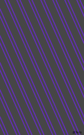 114 degree angle dual stripes line, 4 pixel line width, 8 and 29 pixel line spacing, Purple Heart and Charcoal dual two line striped seamless tileable