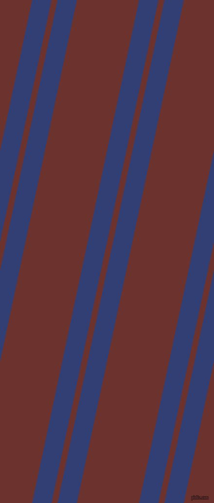 78 degree angle dual stripe lines, 39 pixel lines width, 12 and 125 pixel line spacing, Resolution Blue and Kenyan Copper dual two line striped seamless tileable