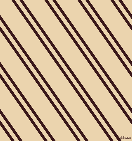 125 degree angle dual striped line, 9 pixel line width, 12 and 57 pixel line spacing, Rustic Red and Givry dual two line striped seamless tileable