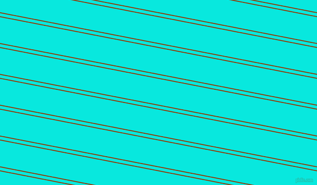 169 degree angle dual stripes lines, 2 pixel lines width, 6 and 52 pixel line spacing, Saddle Brown and Bright Turquoise dual two line striped seamless tileable