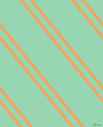 129 degree angle dual striped lines, 10 pixel lines width, 18 and 102 pixel line spacing, Sandy Brown and Vista Blue dual two line striped seamless tileable