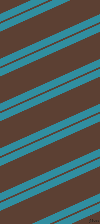 24 degree angle dual stripe lines, 25 pixel lines width, 6 and 86 pixel line spacing, Scooter and Very Dark Brown dual two line striped seamless tileable