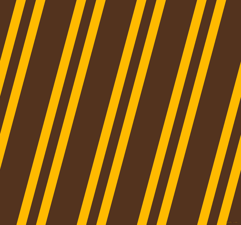 75 degree angles dual stripes lines, 30 pixel lines width, 32 and 99 pixels line spacing, Selective Yellow and Brown Bramble dual two line striped seamless tileable