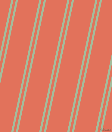 78 degree angle dual striped line, 7 pixel line width, 8 and 69 pixel line spacingSpring Rain and Terra Cotta dual two line striped seamless tileable