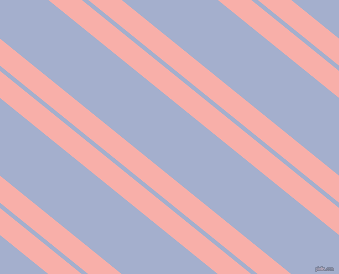 141 degree angles dual stripe lines, 41 pixel lines width, 8 and 118 pixels line spacing, Sundown and Echo Blue dual two line striped seamless tileable