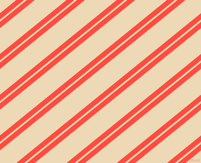 39 degree angles dual stripe line, 17 pixel line width, 6 and 69 pixels line spacing, Sunset Orange and Champagne dual two line striped seamless tileable