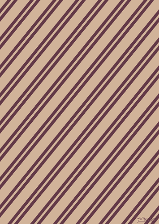 51 degree angle dual striped lines, 6 pixel lines width, 4 and 19 pixel line spacing, Tawny Port and Cashmere dual two line striped seamless tileable