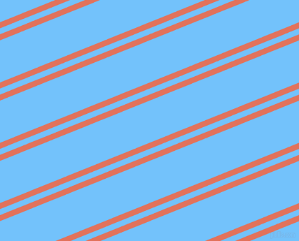 22 degree angle dual stripes lines, 8 pixel lines width, 8 and 56 pixel line spacing, Terra Cotta and Maya Blue dual two line striped seamless tileable