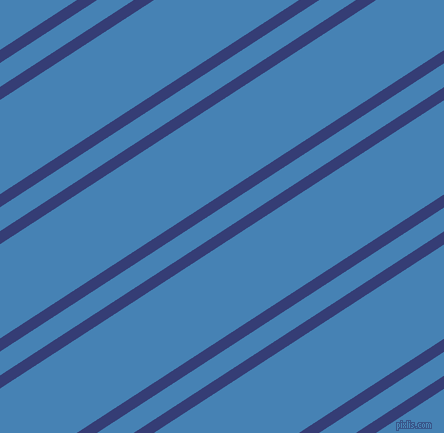 33 degree angles dual striped lines, 11 pixel lines width, 20 and 79 pixels line spacing, Torea Bay and Steel Blue dual two line striped seamless tileable