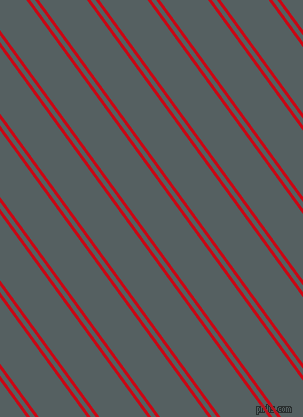 126 degree angle dual striped lines, 3 pixel lines width, 4 and 39 pixel line spacing, Venetian Red and River Bed dual two line striped seamless tileable