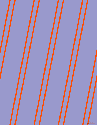 79 degree angles dual stripe line, 5 pixel line width, 14 and 68 pixels line spacing, Vermilion and Blue Bell dual two line striped seamless tileable