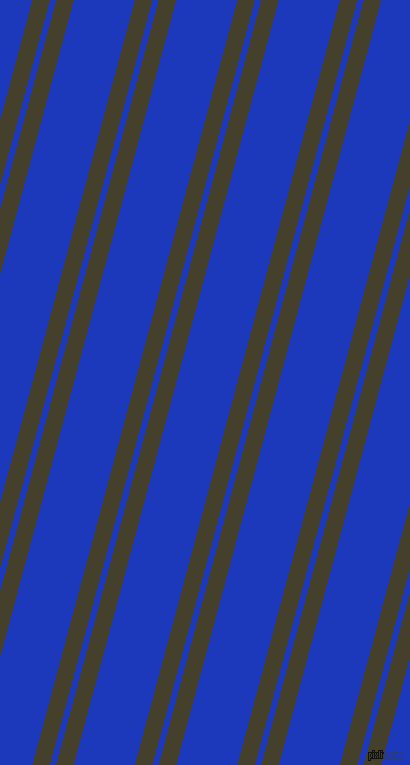 75 degree angle dual stripe lines, 17 pixel lines width, 6 and 59 pixel line spacing, Woodrush and Persian Blue dual two line striped seamless tileable