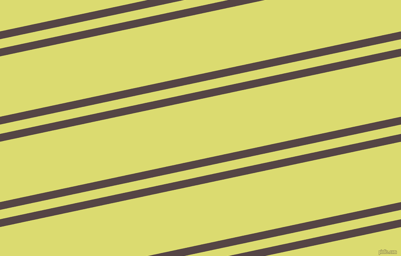12 degree angles dual stripes lines, 15 pixel lines width, 18 and 116 pixels line spacing, Woody Brown and Goldenrod dual two line striped seamless tileable