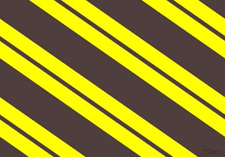 145 degree angles dual striped line, 28 pixel line width, 8 and 63 pixels line spacing, Yellow and Crater Brown dual two line striped seamless tileable