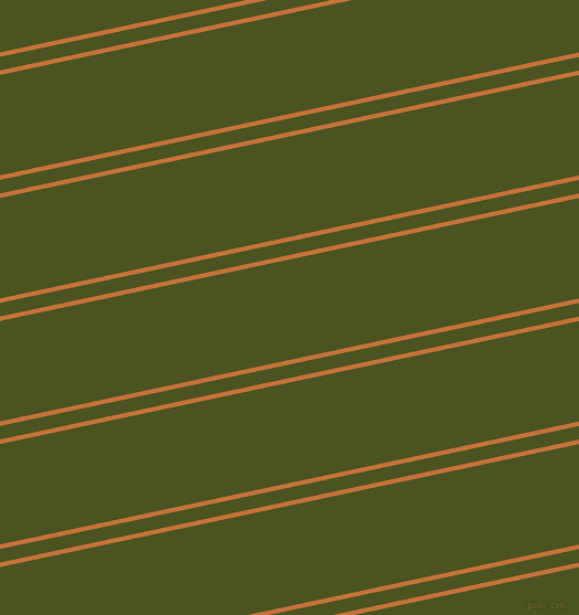 12 degree angle dual stripes lines, 4 pixel lines width, 12 and 89 pixel line spacing, Zest and Army green dual two line striped seamless tileable