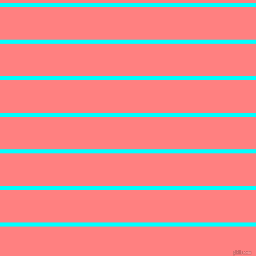 horizontal lines stripes, 8 pixel line width, 64 pixel line spacing, Aqua and Salmon horizontal lines and stripes seamless tileable