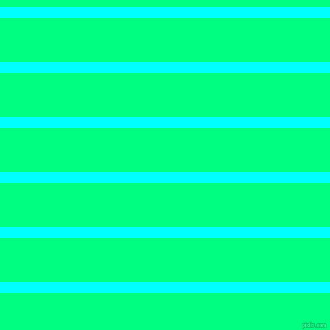 horizontal lines stripes, 16 pixel line width, 64 pixel line spacing, Aqua and Spring Green horizontal lines and stripes seamless tileable